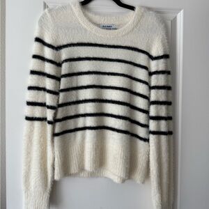 Donated: Old Navy Women's Striped Sweater - Black and White
